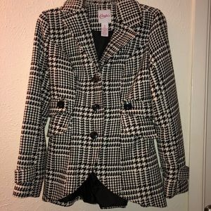 Black & White Peacoat